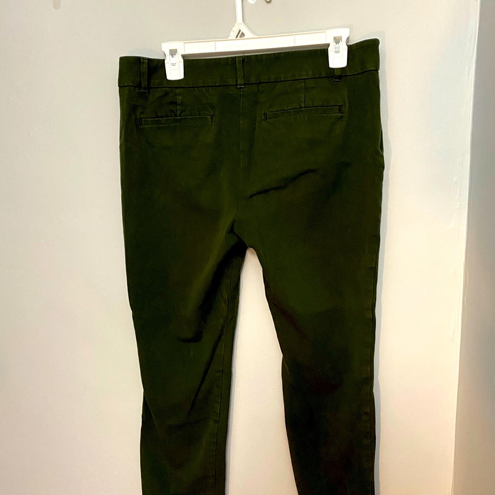 Petite Loft Outlet Size 12 Olive Green Pants View 3